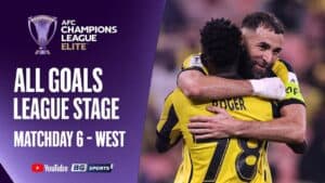 AFC CHAMPIONS LEAGUE ELITE 2025-26 ALL GOALS LEAGUE STAGE MATCHDAY 6 - WEST