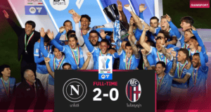 นาโปลีคว้าแชมป์ซูเปอร์คัพอิตาลี! เนเรสเบิ้ลพาทีมชนะ 2-0