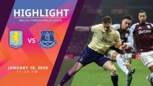 [Highlight] PremierLeague แอสตัน วิลล่า vs เอฟเวอร์ตัน (18-01-69)